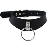 Women's Gothic Punk Cosplay Collars - Black 10 - Black 009 / Punk Gothic Choker - Medium - PU Leather - image 2