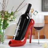 High Heeled Shoe Wine Bottle Holder - Red - Shoe Wine Holder - 8.66 x 7.48 x 3.94" - Epoxy Resin - image 2