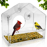 Clear Window Bird Feeder - White - Window Bird Feeder - M - Plastic - image 1