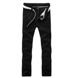 Men's Slim Fit Cargo Pant Mid-Waist Jeans - Black - Pants - 40 - Polyester Denim - image 33