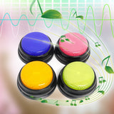 Recordable Button Dogs Kids - Mixed - 8 Pcs Set - M - ABS Plastic - image 4