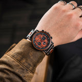Men's Wooden Quartz Wrist Stop Watch - Blue/Black - E03-1 / Wood Watch - Wood/Stainless Steel - image 23