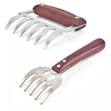 Meat Shredding Tools Forks Claws - Beige - 1 - Meat Bear Claws - 2 Pcs - Medium - Stainless Steel - image 13