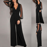 Women's Sassy Wide Leg Evening Pant Suit - Black - Wide Leg Evening Pant Suit - 3XL - Polyester Chiffon - image 22