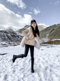 Women's Leather Winter Boots Sheep Skin - Black - Winter Boots - 12 B - Genuine Leather / Fleece - image 15