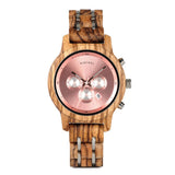 Men's Women's Elegant Wood Watches - Pink - Quartz Watch - Medium - Wood - image 21