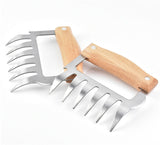 Meat Shredding Tools Forks Claws - Beige - 1 - Meat Bear Claws - 2 Pcs - Medium - Stainless Steel - image 11