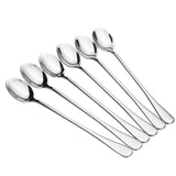 Stainless Steel Long Coffee Spoons 6Pcs - Silver - 6pcs - Pointed Head - Large - Stainless Steel - image 10