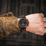 Men's Wooden Quartz Wrist Stop Watch - Blue/Black - E03-1 / Wood Watch - Wood/Stainless Steel - image 35