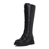 Women's Leather Winter Boots Sheep Skin - Black - Winter Boots - 12 B - Genuine Leather / Fleece - image 2