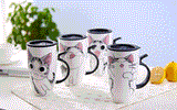 Large 20oz Ceramic Cat Mug + Spoon Lid - White - Pattern 1 / Cat Mug - 20oz - Porcelain - image 27