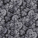 Men's Floral Hipster Short Sleeve Dress Shirt - Black/White - Short Sleeve Button Up Shirt - XXXL - Polyester - image 15