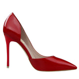 Women's Elegant Pointed Toe Bridal Stiletto - Black - Shoes - 43 B - PU Patent Leather - image 13