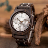 Men's Luxury Wood Watch Gift Box Set - White/Brown - P19-3 / Quartz Watch - M - Wood - image 15