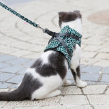 Cat Harness Walking Lead Vest Set - Green - Cat Vest Harness Leash - XL - Nylon/Canvas - image 42