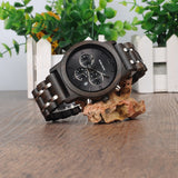 Men's Luxury Wood Watch Gift Box Set - White/Brown - P19-3 / Quartz Watch - M - Wood - image 14