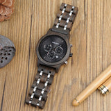 Men's Luxury Wood Watch Gift Box Set - White/Brown - P19-3 / Quartz Watch - M - Wood - image 6