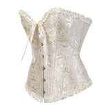 Women's Pretty Overbust Corset Bustier - Black - 819 / Front Clip / Corset - 7XL - Polyester - image 32
