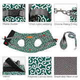 Cat Harness Walking Lead Vest Set - Green - Cat Vest Harness Leash - XL - Nylon/Canvas - image 35