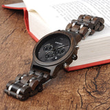 Men's Women's Wooden Watch Gift Sets - Silver - P19-2 / Watch - Medium - Wood - image 9