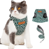 Cat Harness Walking Lead Vest Set - Green - Cat Vest Harness Leash - XL - Nylon/Canvas - image 33