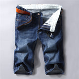 Men's Casual Denim Shorts Slim Fit Stretch - Black - Denim Shorts - 40 - Denim Polyester - image 7