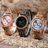 Men's Women's Elegant Wood Watches - Pink - Quartz Watch - Medium - Wood - image 12