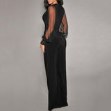 Women's Sassy Wide Leg Evening Pant Suit - Black - Wide Leg Evening Pant Suit - 3XL - Polyester Chiffon - image 20
