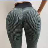 Women's Soft High Waist Yoga Pants - Gray - Yoga Fitness Pants - XXL - Spandex / Polyester - image 29
