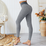 Women's Soft High Waist Yoga Pants - Gray - Yoga Fitness Pants - XXL - Spandex / Polyester - image 33