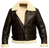 Men's Warm Faux Fur and Leather Jacket - White - Faux Leather Jacket - 5XL - PU Leather Fleece - image 27