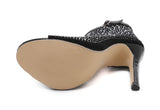 Women's Diamante Studded High Stilettos - Black - Diamante Stilettos - 43 B - PU Leather - image 16