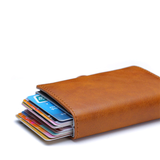 Men's Women's RFID Credit Card Holders - Black - RFID Wallet - 3.74 x 2.55 x 0.59" - PU Leather - image 14