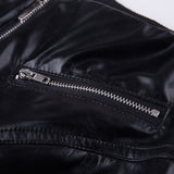 Women's Fitted Stretch Buckle Zip Pants - Black - 5 / Side Tie Pants - XL - Polyester - image 12
