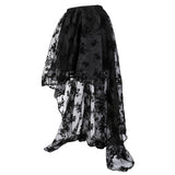 Women's Black Victorian Corset Dress - Black - 1 / Corset + Skirt - 6XL - Polyester Lace - image 8