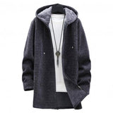 Men's Long Sleeve Plush Zip Up Hoodie - Wine Red - Sherpa Hoodie - 4XL - Sherpa - image 5