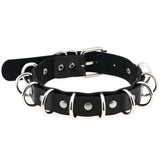 Women's Gothic Punk Cosplay Collars - Black 19 - Black 002 / Punk Gothic Choker - Medium - PU Leather - image 21