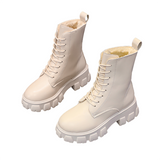 Funki Buys | Boots | Women's Lace-up Chunky Combat Boots - Black - Ankle / With Plush Inner / 43 B / PU Leather - image 14