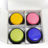 Recordable Button Dogs Kids - Mixed - 8 Pcs Set - M - ABS Plastic - image 3