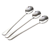 Stainless Steel Long Coffee Spoons 6Pcs - Silver - 6pcs - Pointed Head - Large - Stainless Steel - image 34