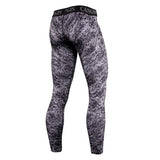 Men's Compression Running Cycling Tights - Green - KC215 / Fitness Pants - XXXL - Polyester Spandex - image 5