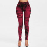 Funki Buys | Pants | Women's High Waist Jeans Jeggings - Black : Jeans Jeggins / 3XL / Polyester Spandex - image 23