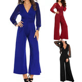 Women's Sassy Wide Leg Evening Pant Suit - Black - Wide Leg Evening Pant Suit - 3XL - Polyester Chiffon - image 9