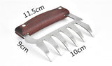 Meat Shredding Tools Forks Claws - Beige - 1 - Meat Bear Claws - 2 Pcs - Medium - Stainless Steel - image 15