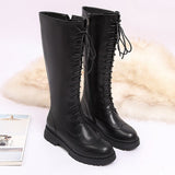 Women's Leather Winter Boots Sheep Skin - Black - Winter Boots - 12 B - Genuine Leather / Fleece - image 12