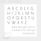 Funki Buys | Earrings | Custom Name Initi... - Custom SMTER01-AB  Font / Silver Color - Earrings / Stainless Steel - image 30