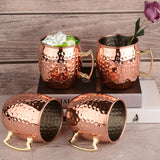 Moscow Mule 550ml Copper Mug Set Of 4 - Rose Gold - Mug 4pcs - Large - Copper - image 15