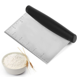 Funki Buys | Cooking Scrapers | Cake, Pastry, D... - Black - Dough Cutter / 5.90" x 4.72" x 0.98" / Stainless Steel - image 2