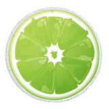 Fruit Printed Beach Mat Towel Throw - Green - 1 / STJ14-1 / Fruit Towel - Large - Microfibre - image 8