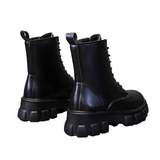 Funki Buys | Boots | Women's Lace-up Chunky Combat Boots - Black - Ankle / With Plush Inner / 43 B / PU Leather - image 36